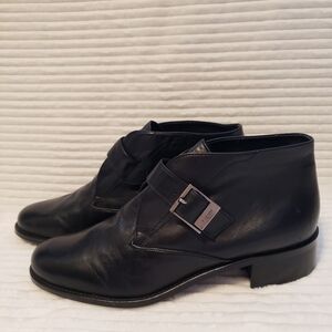 Etienne Aigner Women's Vintage Black Booties w/ Buckle 10 NWOT
